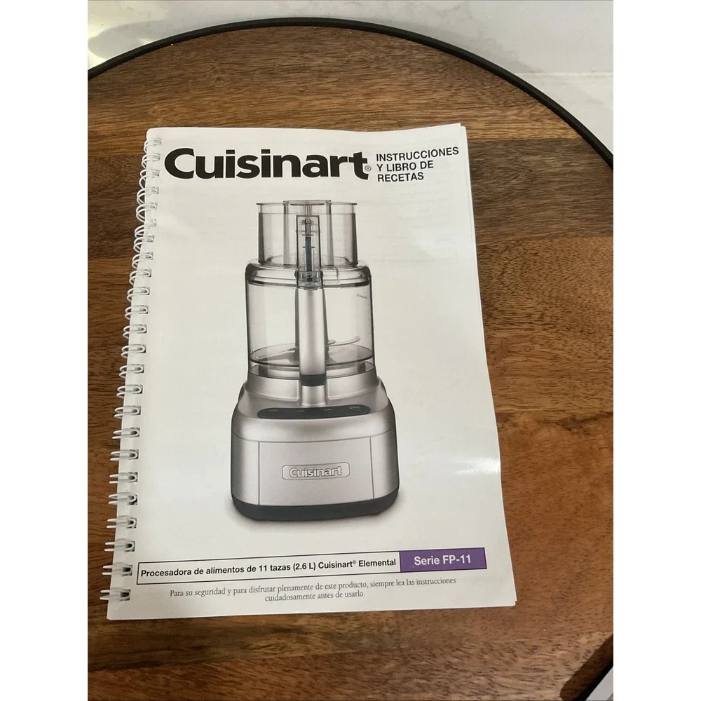 Cuisinart Food Processor FP-11 Series Booklet Instructions Manual Only
